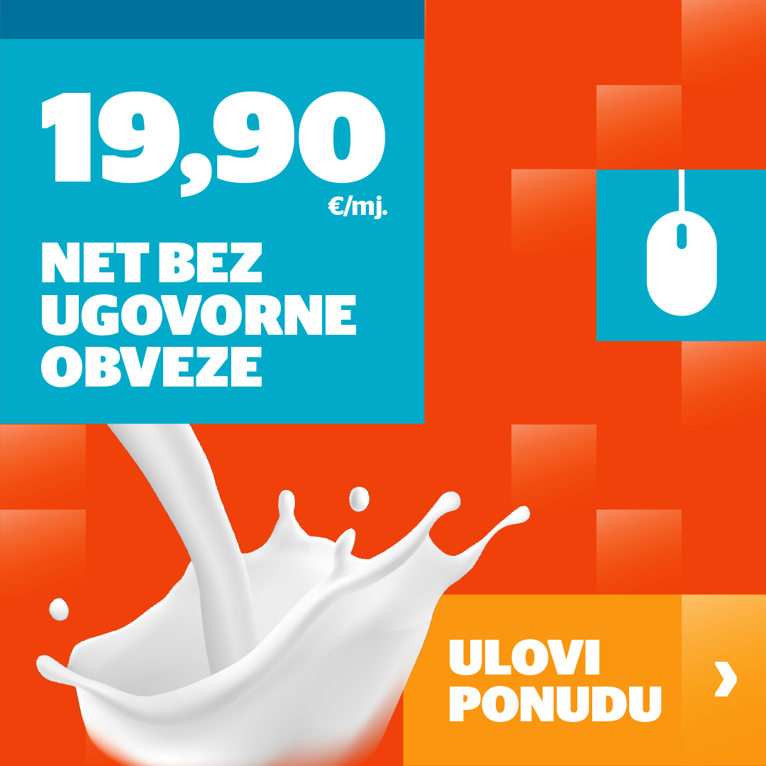 Net bez ugovorne obveze 19,90 €/mj. 